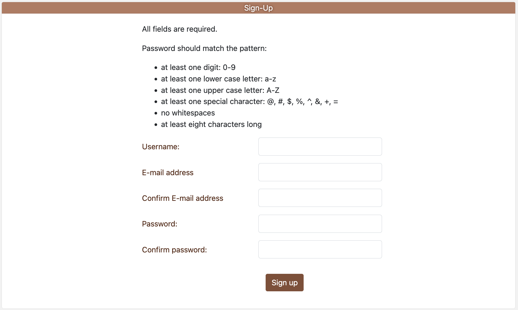 sign-up